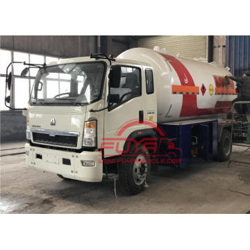 Sinotruk Howo 5000liter LPG Транспортный грузовик